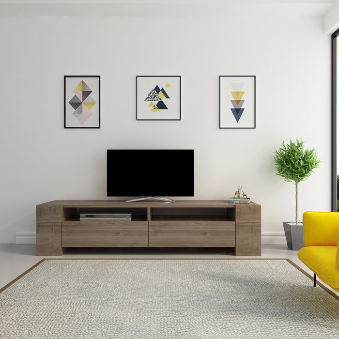 Hanah Home Sosruko - Walnut Soporte para TV